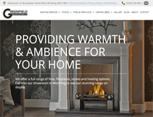 Tablet Screenshot of greenfieldservices.com